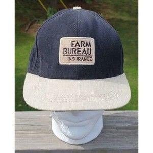 Vintage AmeriCap Strapback Hat Farm Bureau Men's Trucker Baseball Cap USA